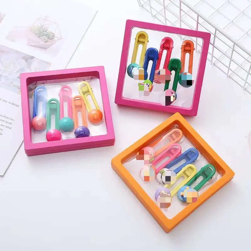 Kids Cartoon Hairpins with Jelly Bean Design - Image 9
