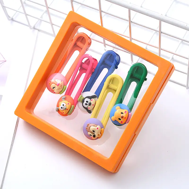 Kids Cartoon Hairpins with Jelly Bean Design - Image 6