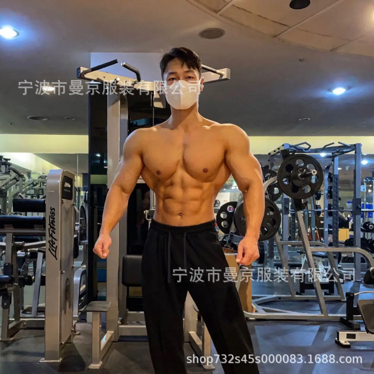 Men's American Gray Sweatpants Straight Fit Winter Training Pants — feature 10