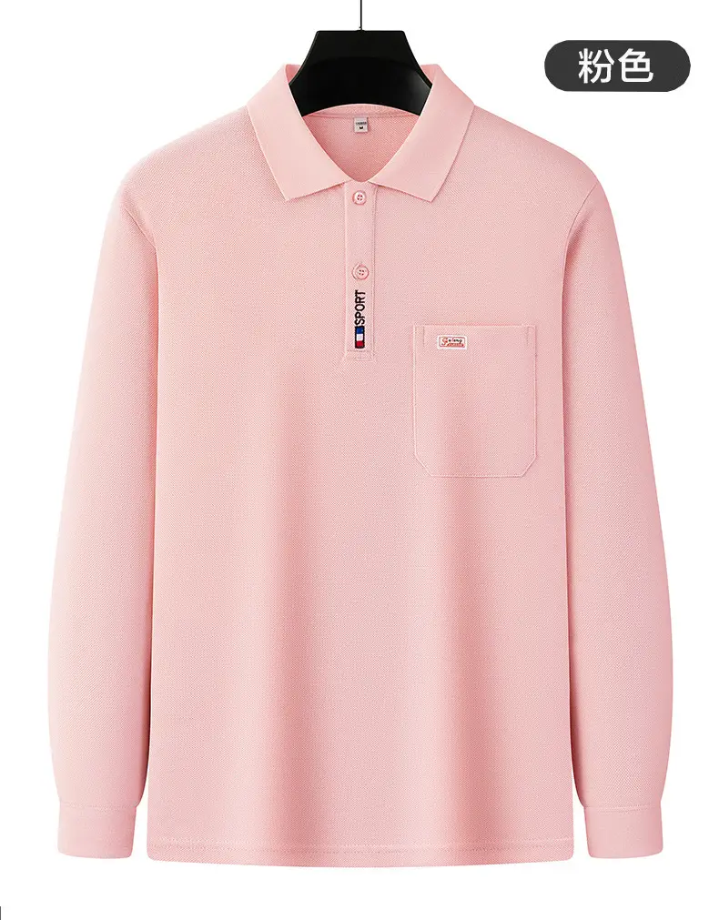 Pure Cotton Men's Long Sleeve T-Shirt Spring Autumn — feature 16