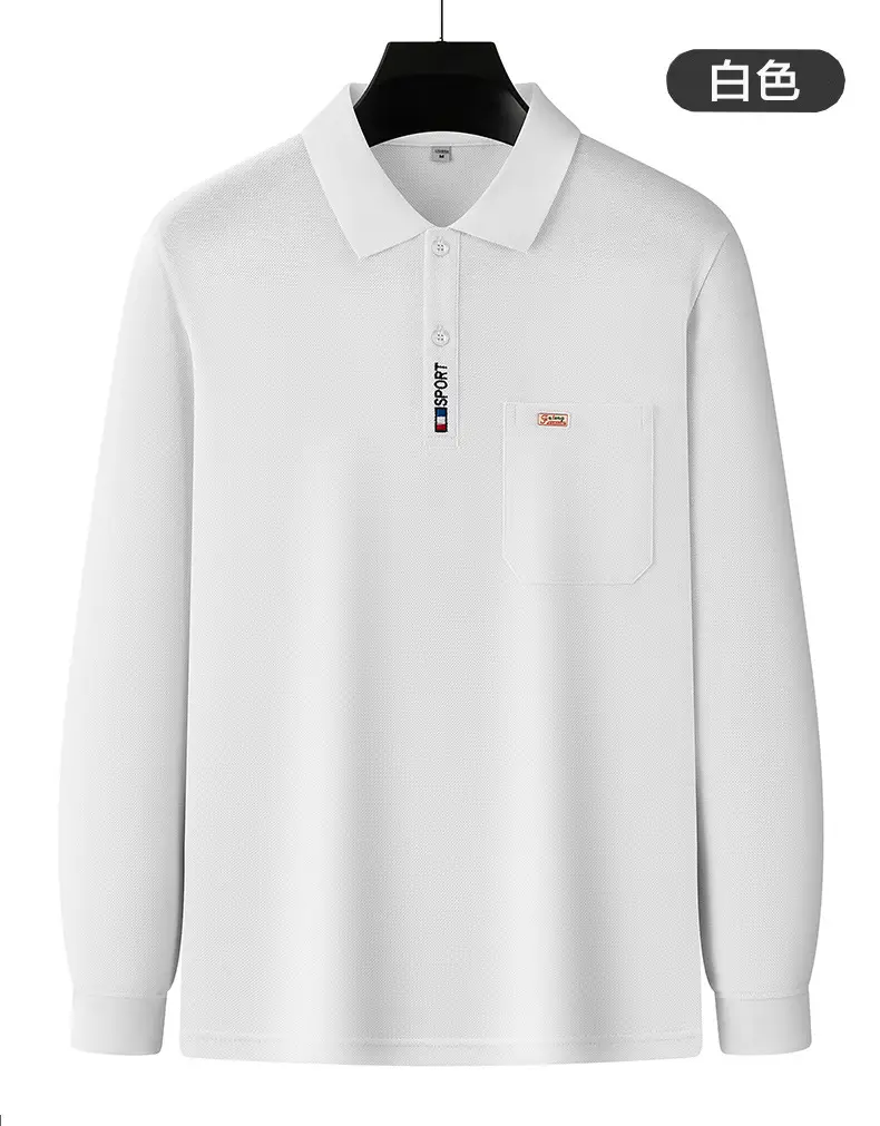 Pure Cotton Men's Long Sleeve T-Shirt Spring Autumn — feature 17