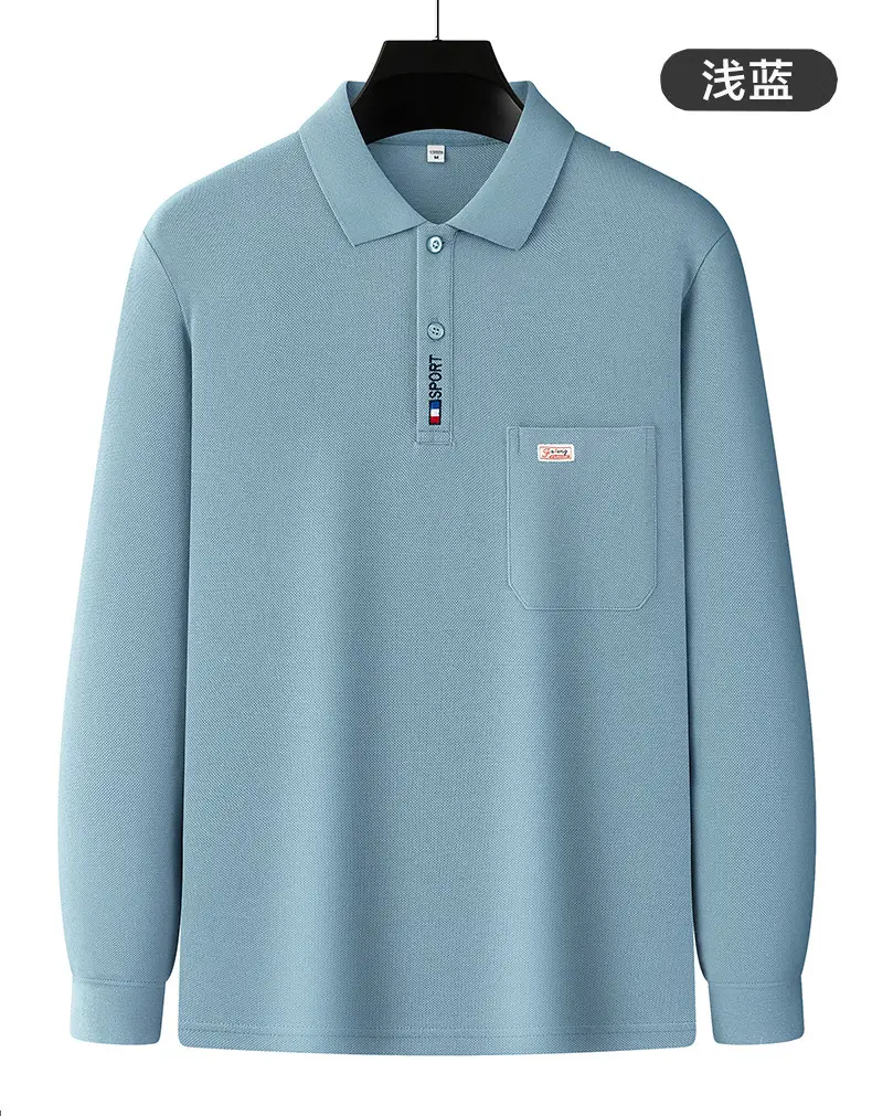 Pure Cotton Men's Long Sleeve T-Shirt Spring Autumn — feature 20