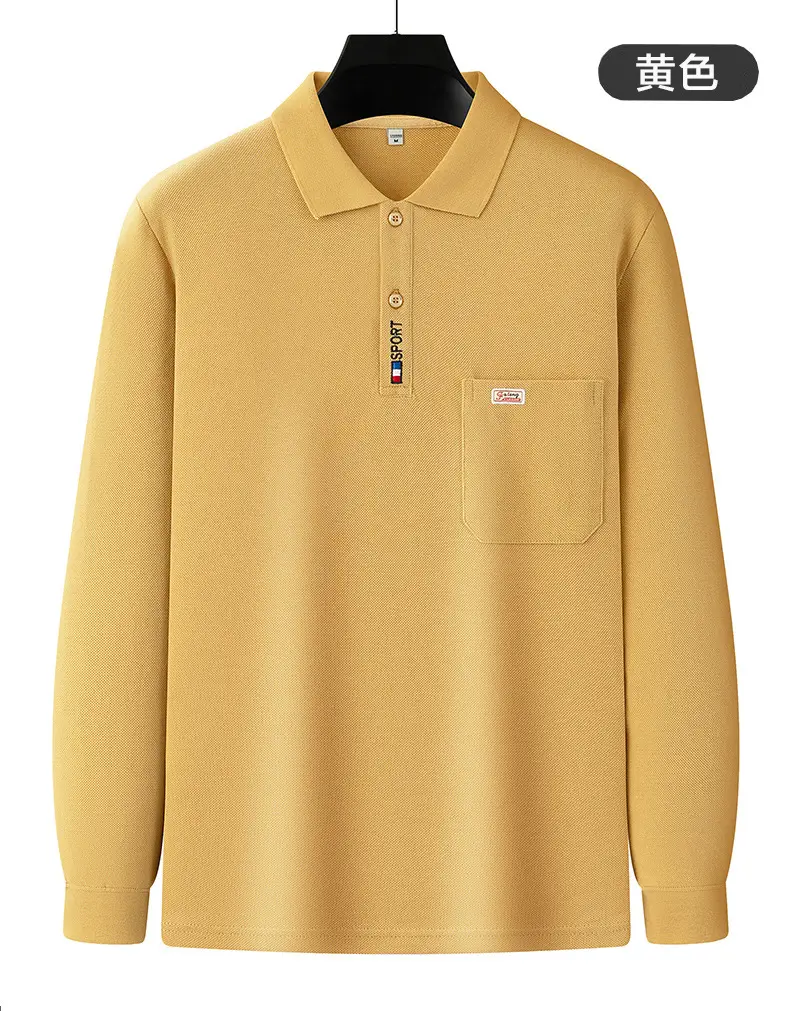 Pure Cotton Men's Long Sleeve T-Shirt Spring Autumn — feature 21