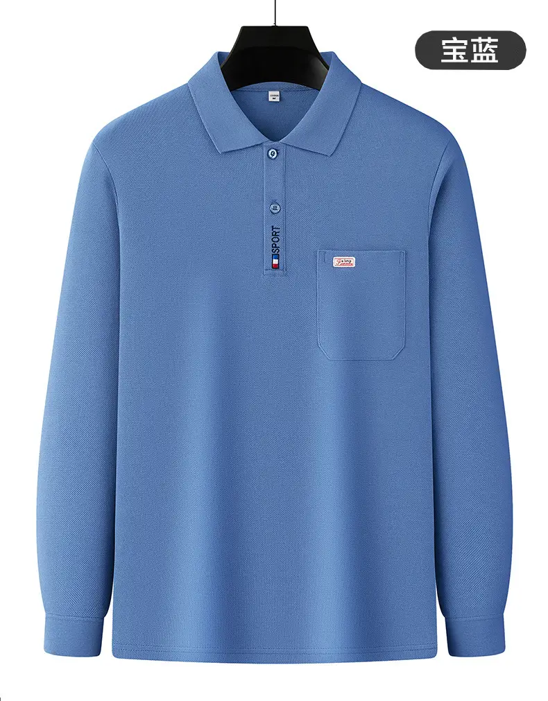 Pure Cotton Men's Long Sleeve T-Shirt Spring Autumn — feature 22