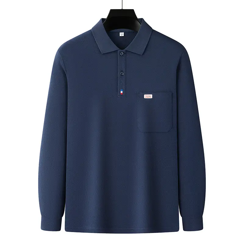 Pure Cotton Men's Long Sleeve T-Shirt Spring Autumn - Image 3