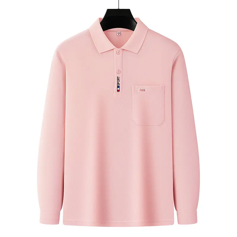 Pure Cotton Men's Long Sleeve T-Shirt Spring Autumn - Image 4
