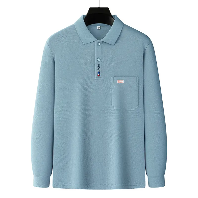 Pure Cotton Men's Long Sleeve T-Shirt Spring Autumn - Image 7