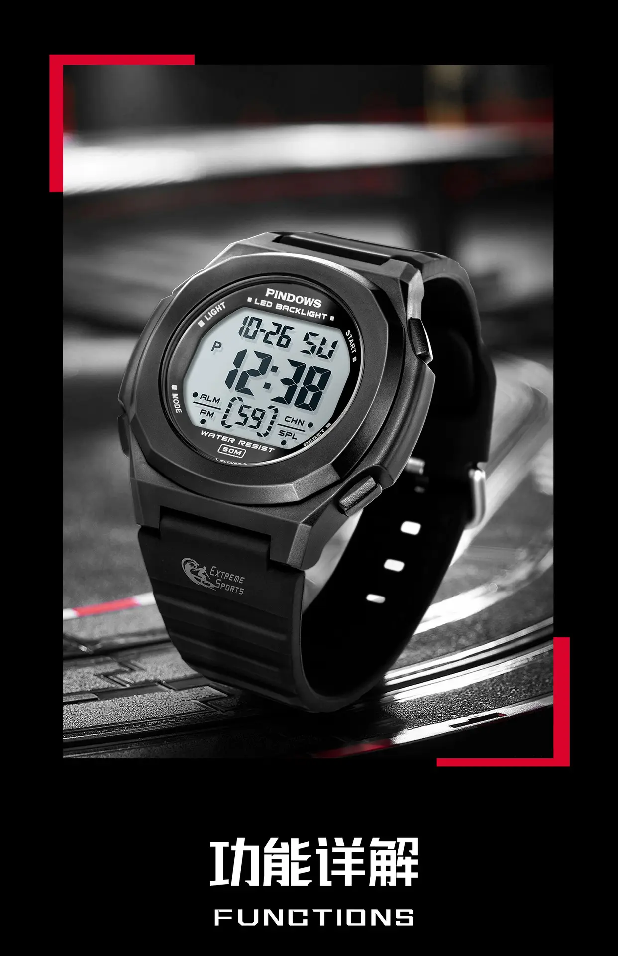 Luminous Digital Watch for Kids with Silicone Strap — feature 10