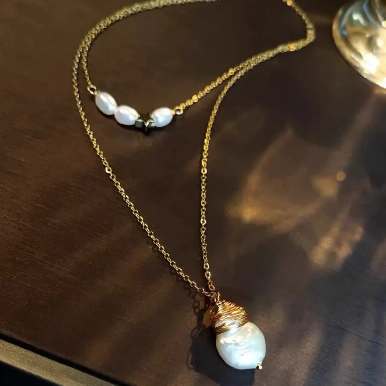 Double-Layer Pearl Necklace for Women Light Luxury — feature 6