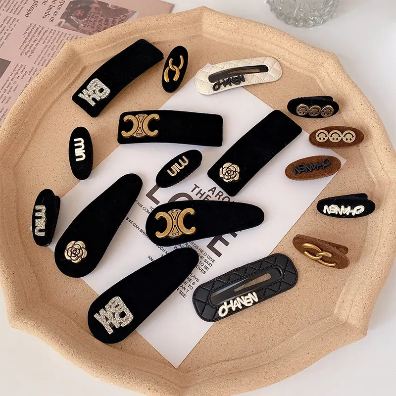 2022 Black Flocking Hair Clip for Bangs & Headdress - Image 18