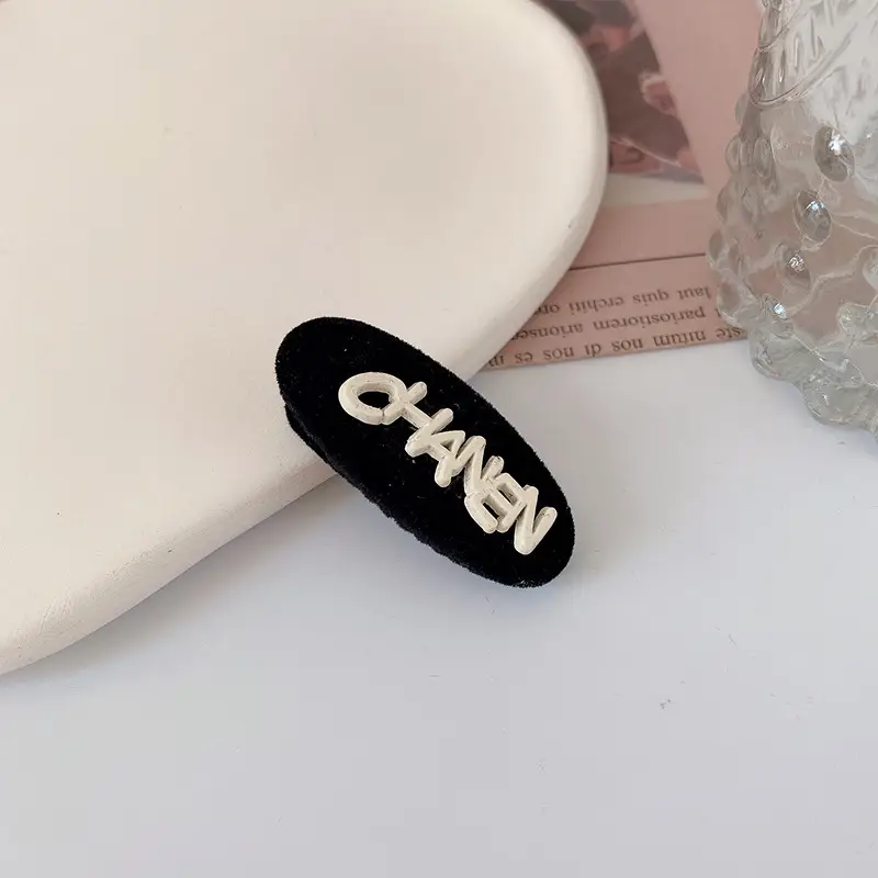 2022 Black Flocking Hair Clip for Bangs & Headdress - Image 10