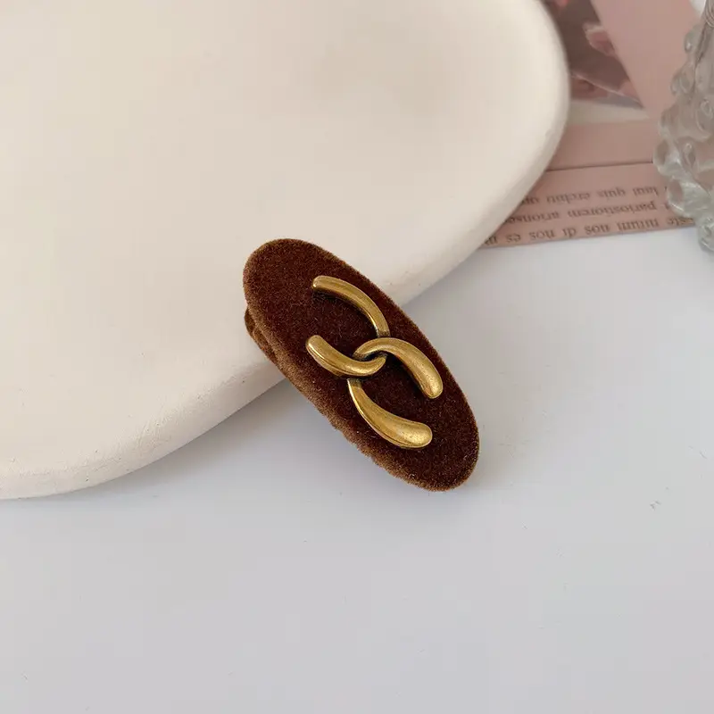 2022 Black Flocking Hair Clip for Bangs & Headdress - Image 16