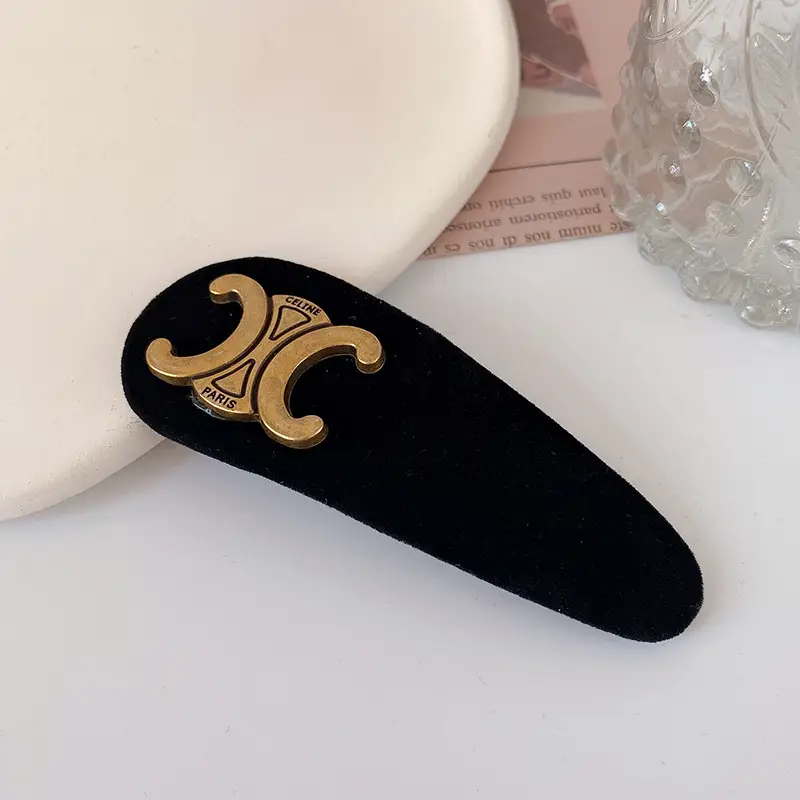 2022 Black Flocking Hair Clip for Bangs & Headdress - Image 5
