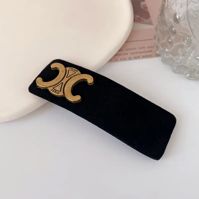 2022 Black Flocking Hair Clip for Bangs & Headdress - Image 6