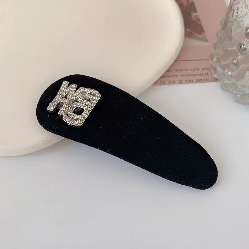 2022 Black Flocking Hair Clip for Bangs & Headdress - Image 7