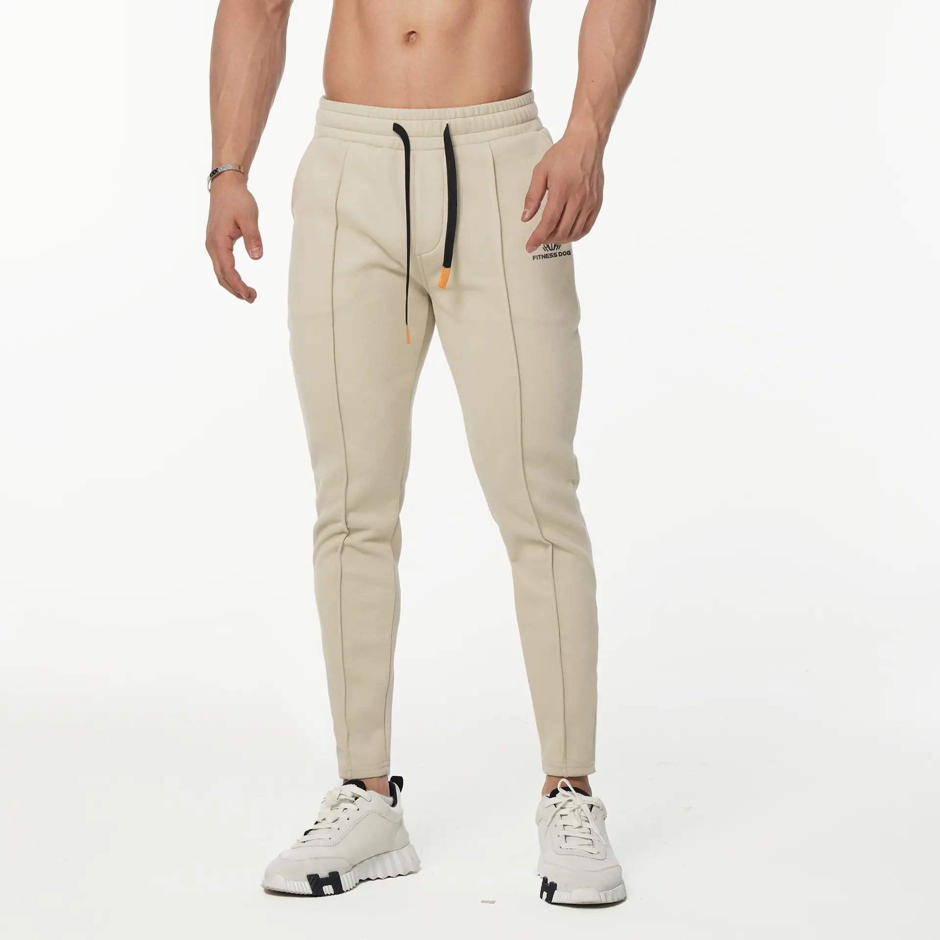 Men Slim Fit Sports Pants Black Running Training — feature 8