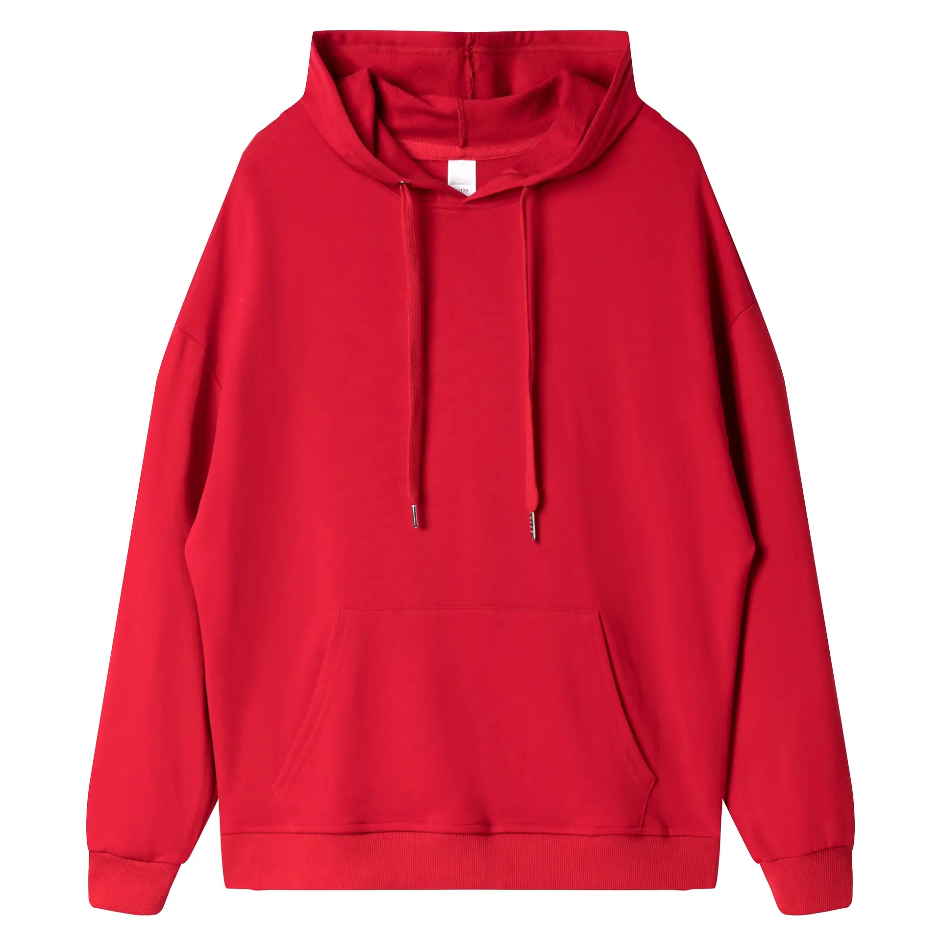 300g Cream Hooded Cotton Sweater with Drawstring - Image 3