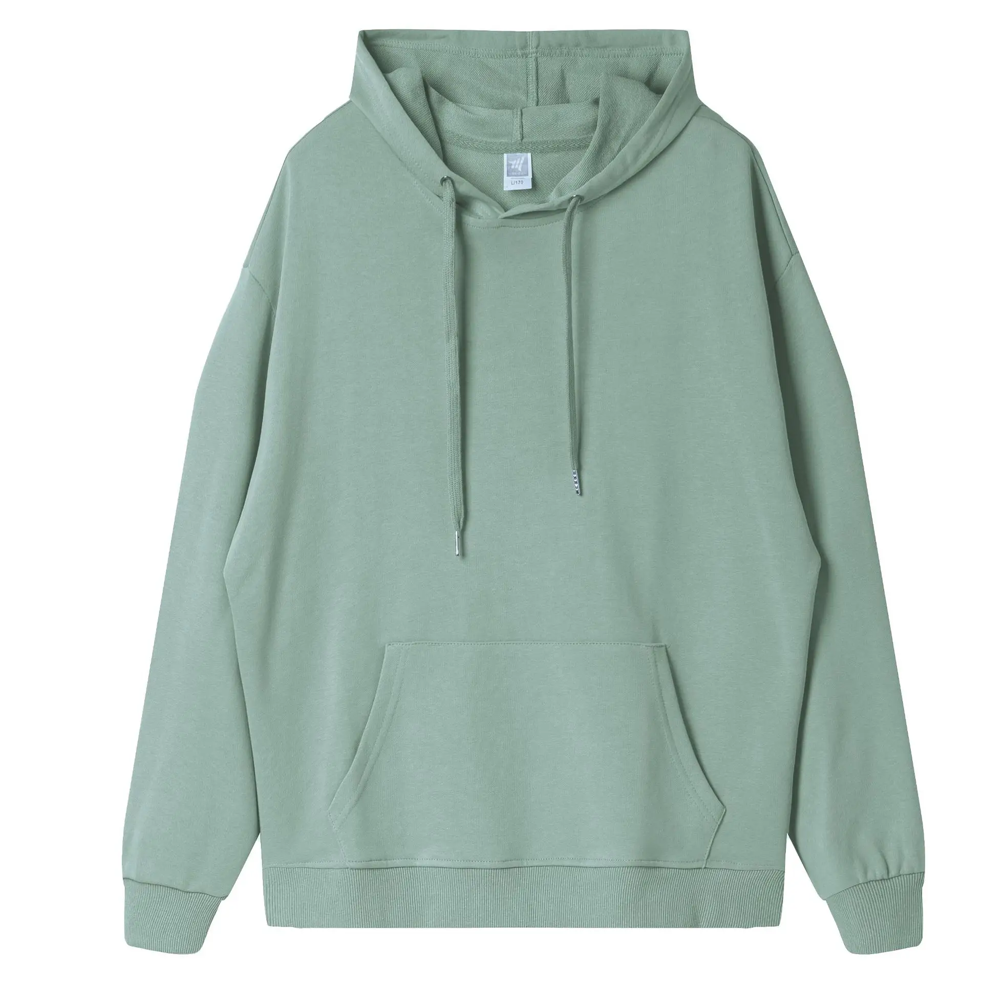 300g Cream Hooded Cotton Sweater with Drawstring - Image 10