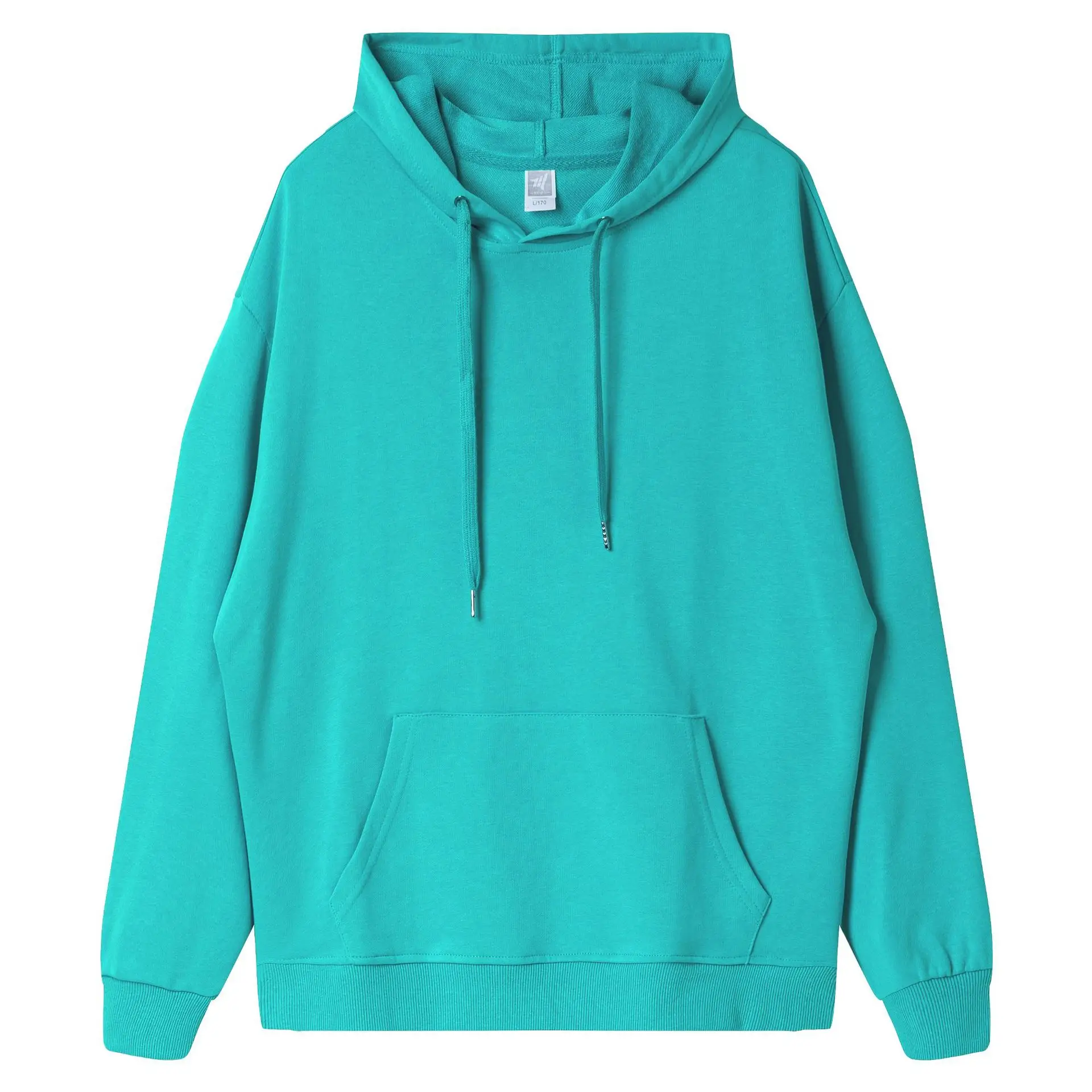 300g Cream Hooded Cotton Sweater with Drawstring - Image 12