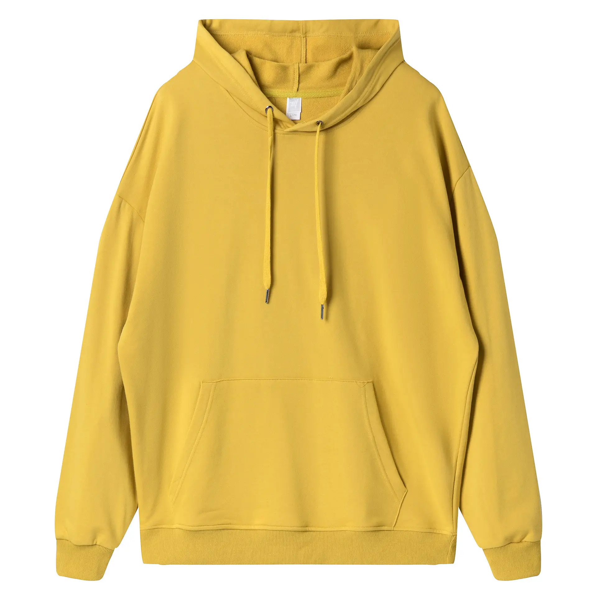 300g Cream Hooded Cotton Sweater with Drawstring - Image 13