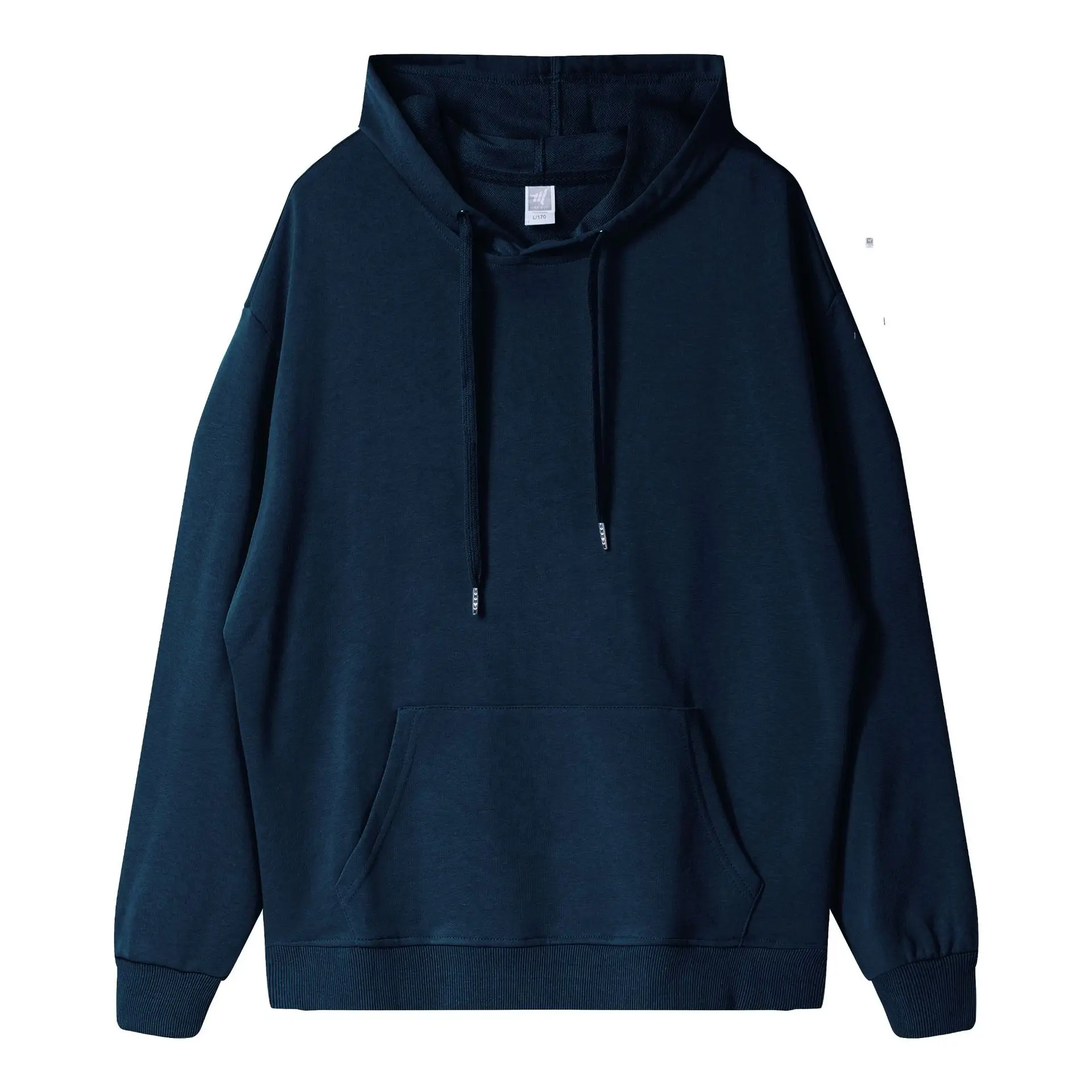 300g Cream Hooded Cotton Sweater with Drawstring - Image 16