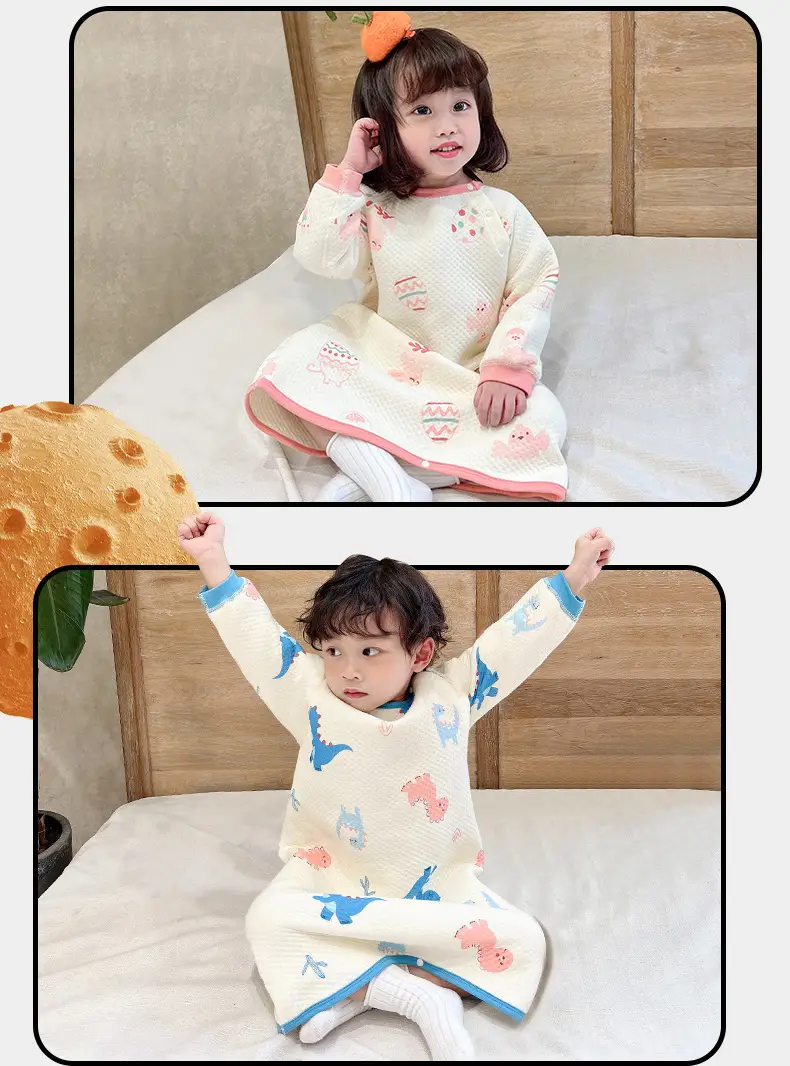 Children's Quilted Sleep Bag Baby's Kick-proof Sleepwear — feature 10