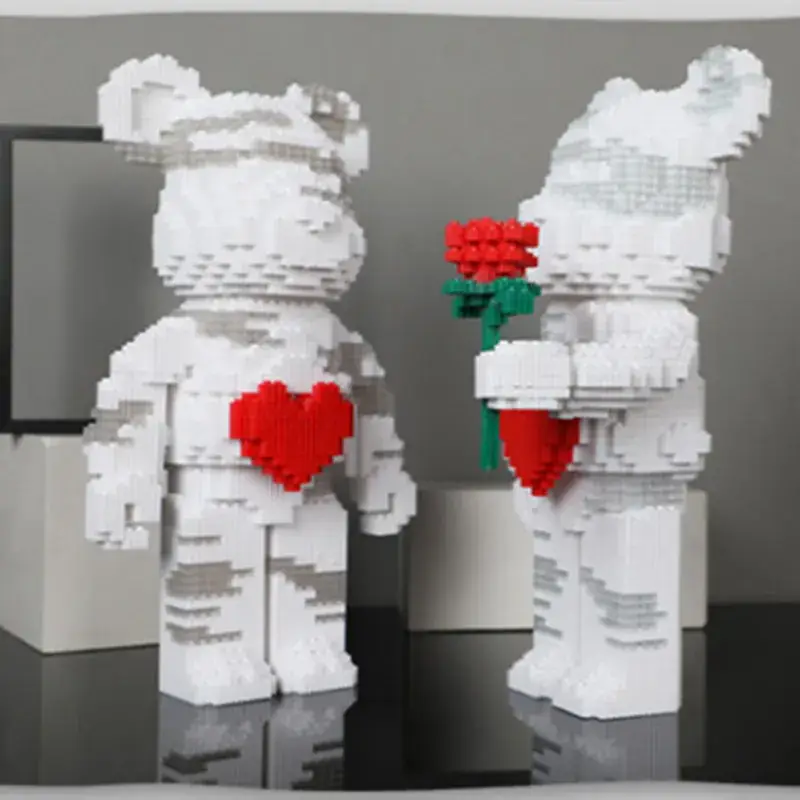 Cross-Border Flower Delivery Building Block Bear - Image 21