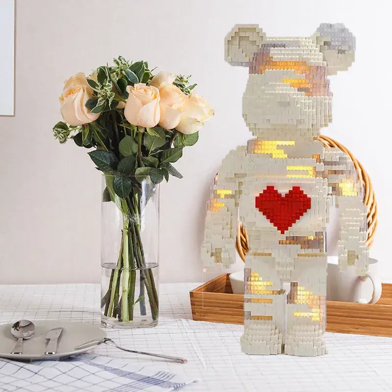 Cross-Border Flower Delivery Building Block Bear - Image 22