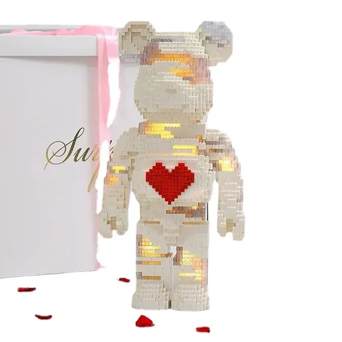 Cross-Border Flower Delivery Building Block Bear - Image 23