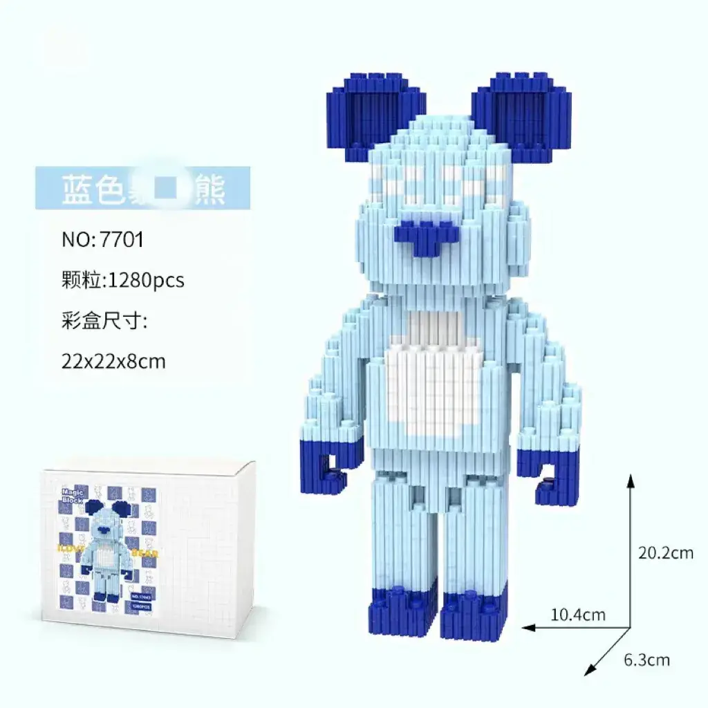 Cross-Border Flower Delivery Building Block Bear - Image 11