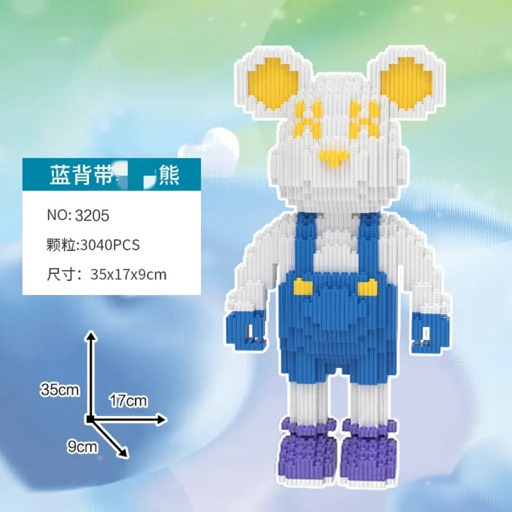 Cross-Border Flower Delivery Building Block Bear - Image 5