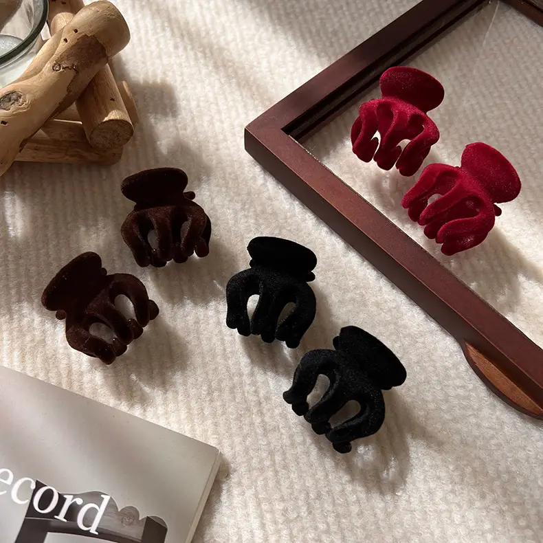 Black Flocking Hairpin for Women & Girls - Image 5