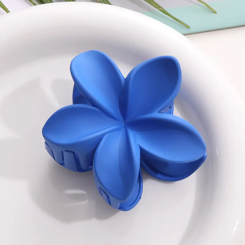 Women's Egg Flower Hair Clips Black Brown All Match - Image 2