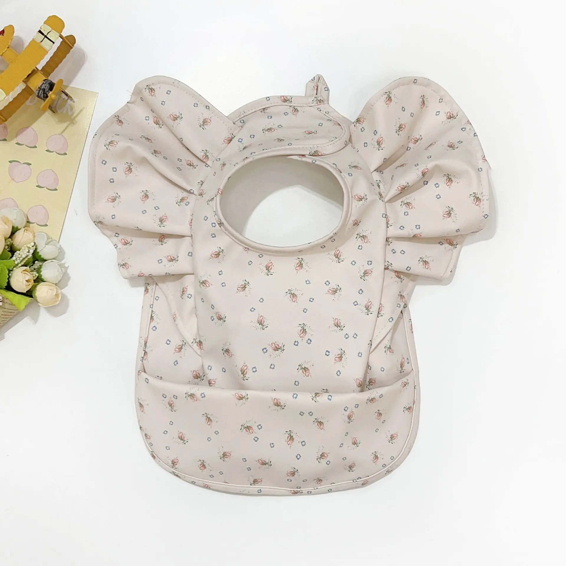 Baby Bibs with Saliva Pockets & Rice Pockets