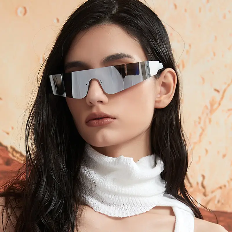 Women Sunglasses Black Rimless Y2K Style - Image 7