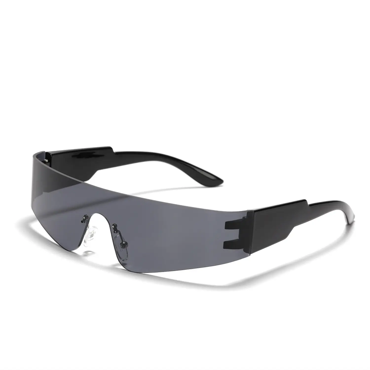 Women Sunglasses Black Rimless Y2K Style