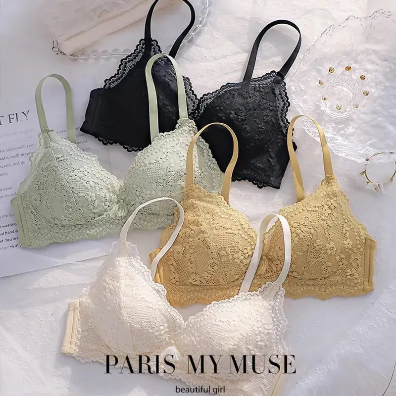 Lace Push Up Bra Red Small Chest 1.2cm - Image 15