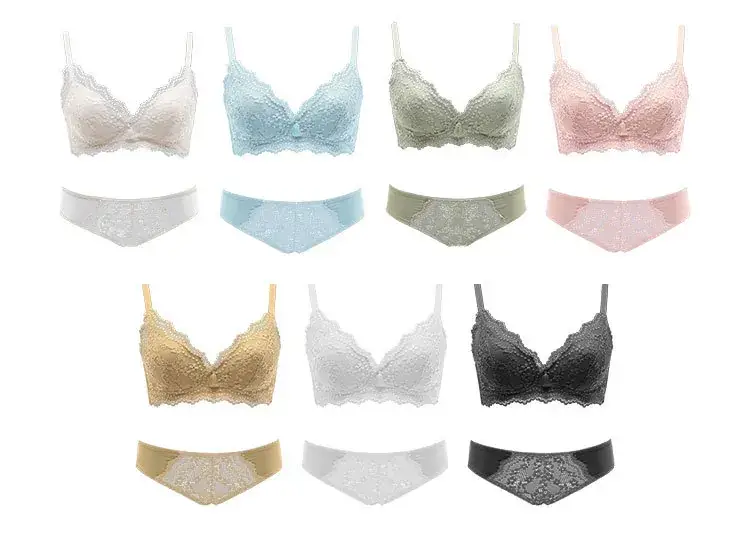 Lace Push Up Bra Red Small Chest 1.2cm — feature 15