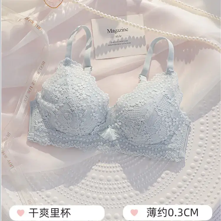 Lace Push Up Bra Red Small Chest 1.2cm - Image 7