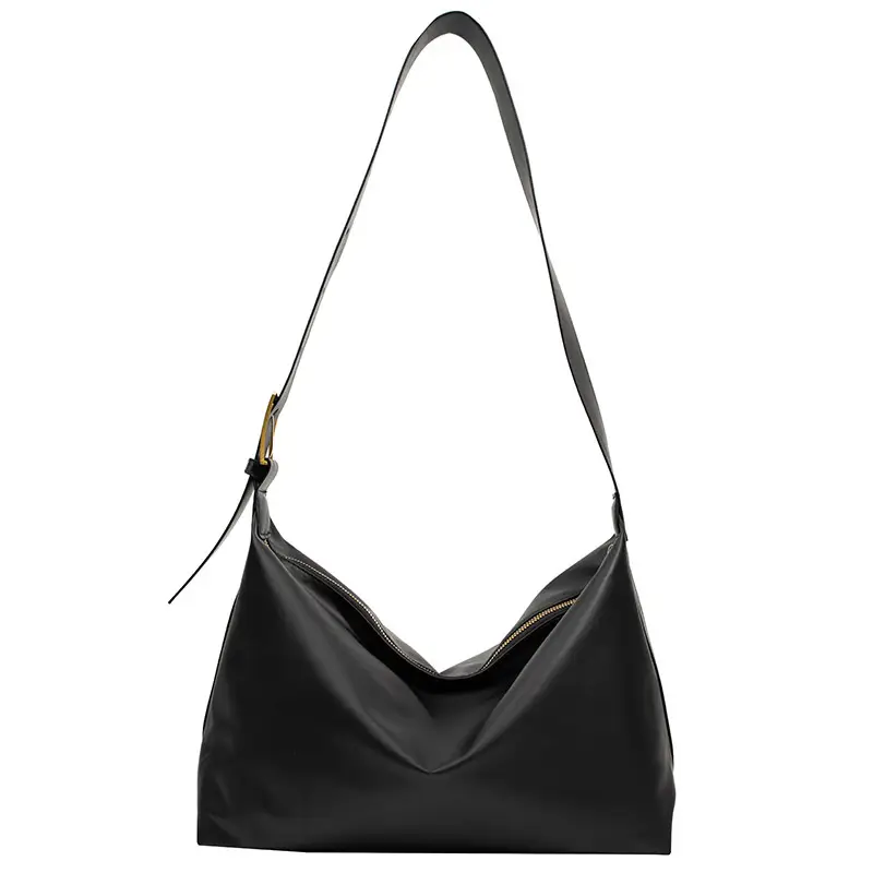 Brown Leather Shoulder Bag for College Women Large Capacity - Image 8