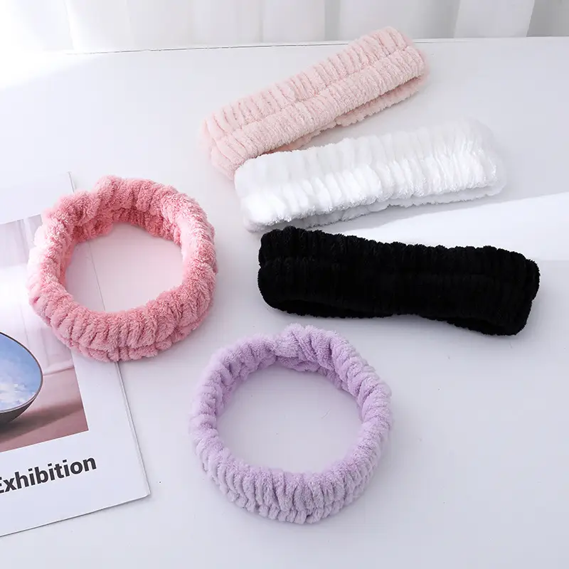 Plush White Hair Bands for Women - Image 13
