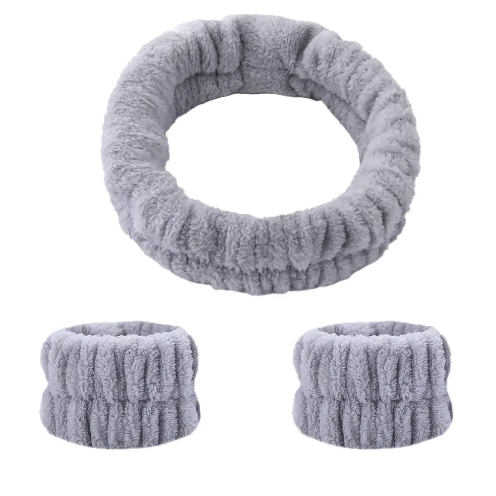 Plush White Hair Bands for Women - Image 3