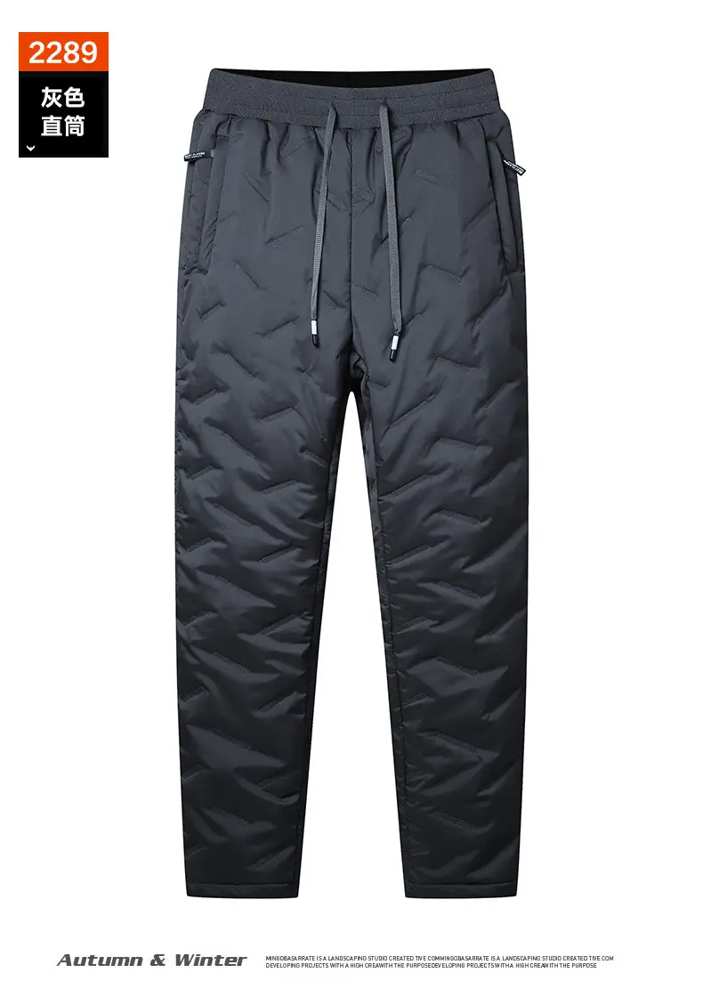 Men Velvet Leggings with Fleece Knee Patch Black — feature 14