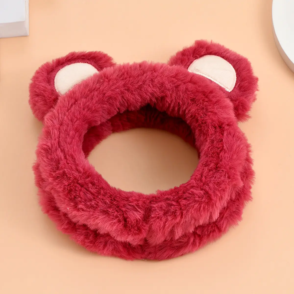 Pink Bear Ears Headband for Women