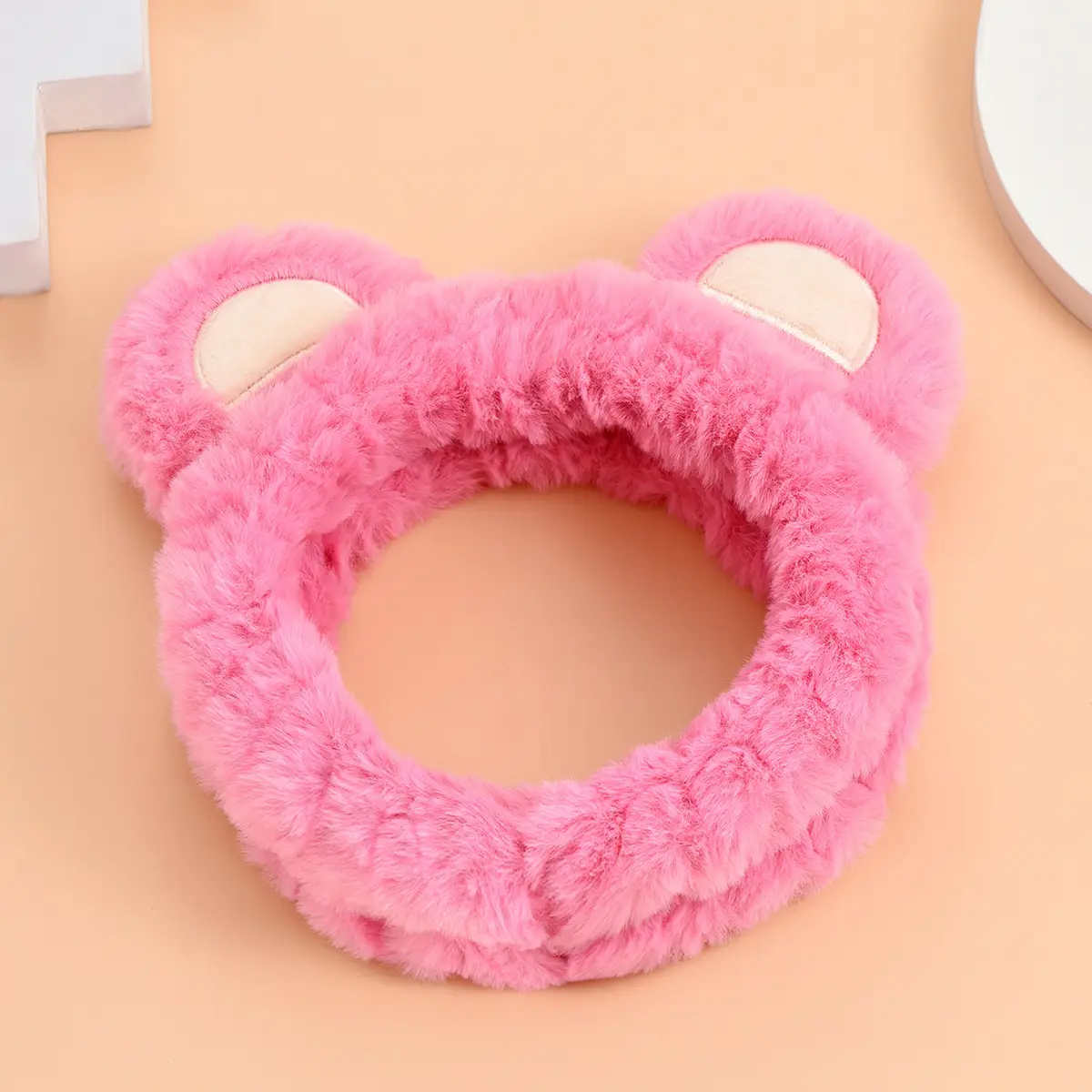 Pink Bear Ears Headband for Women