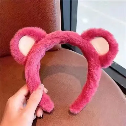 Pink Bear Ears Headband for Women