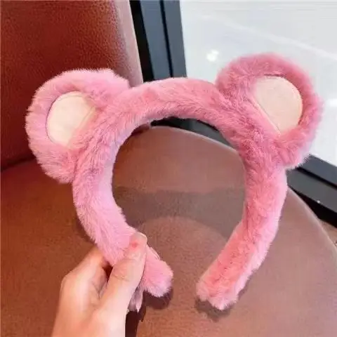 Pink Bear Ears Headband for Women