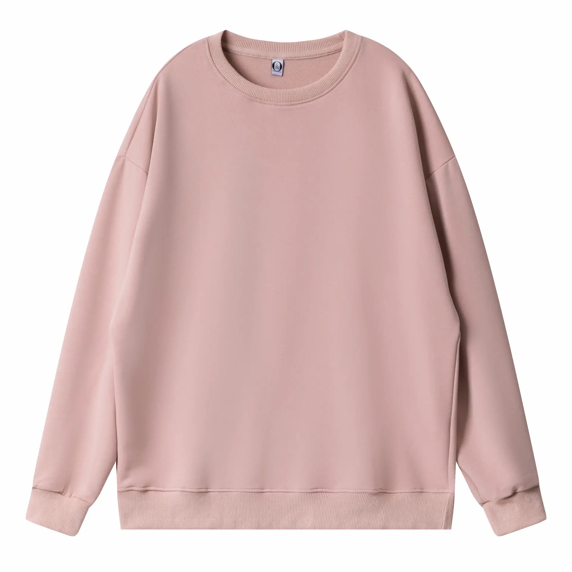 Red Round Neck Pullover Sweater 260g Cotton - Image 7