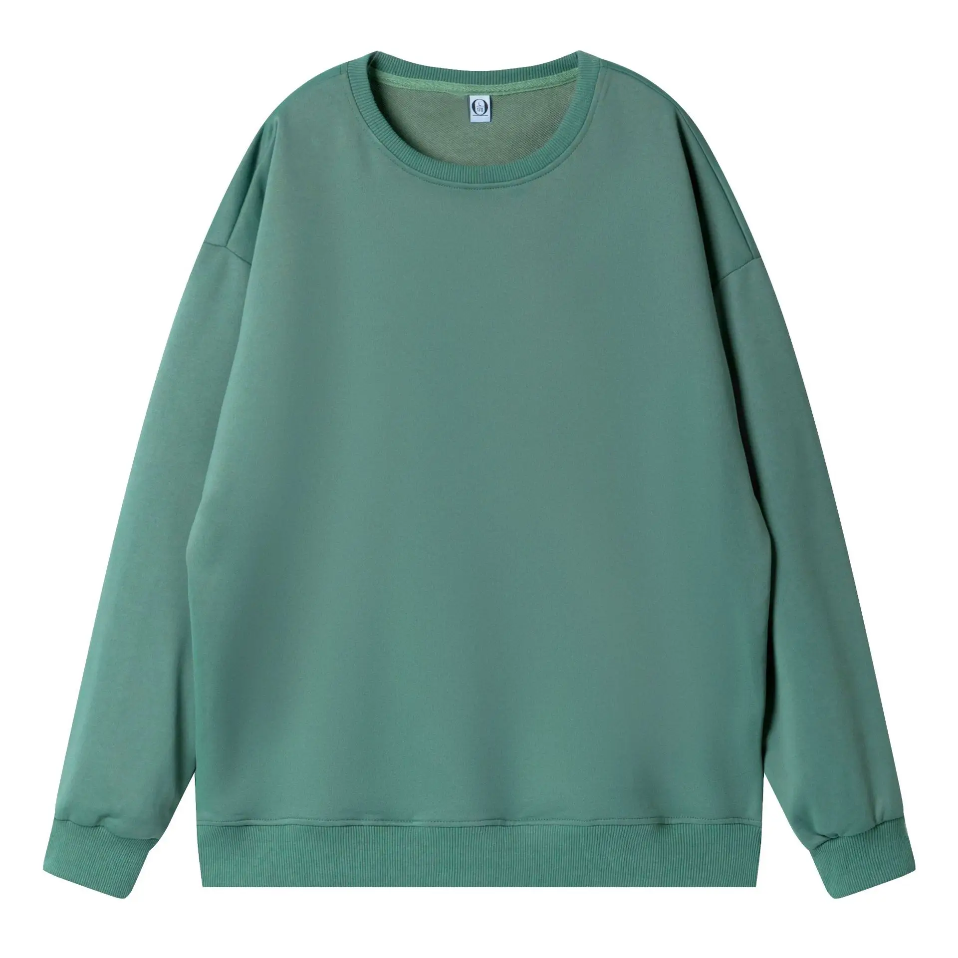 Red Round Neck Pullover Sweater 260g Cotton - Image 9