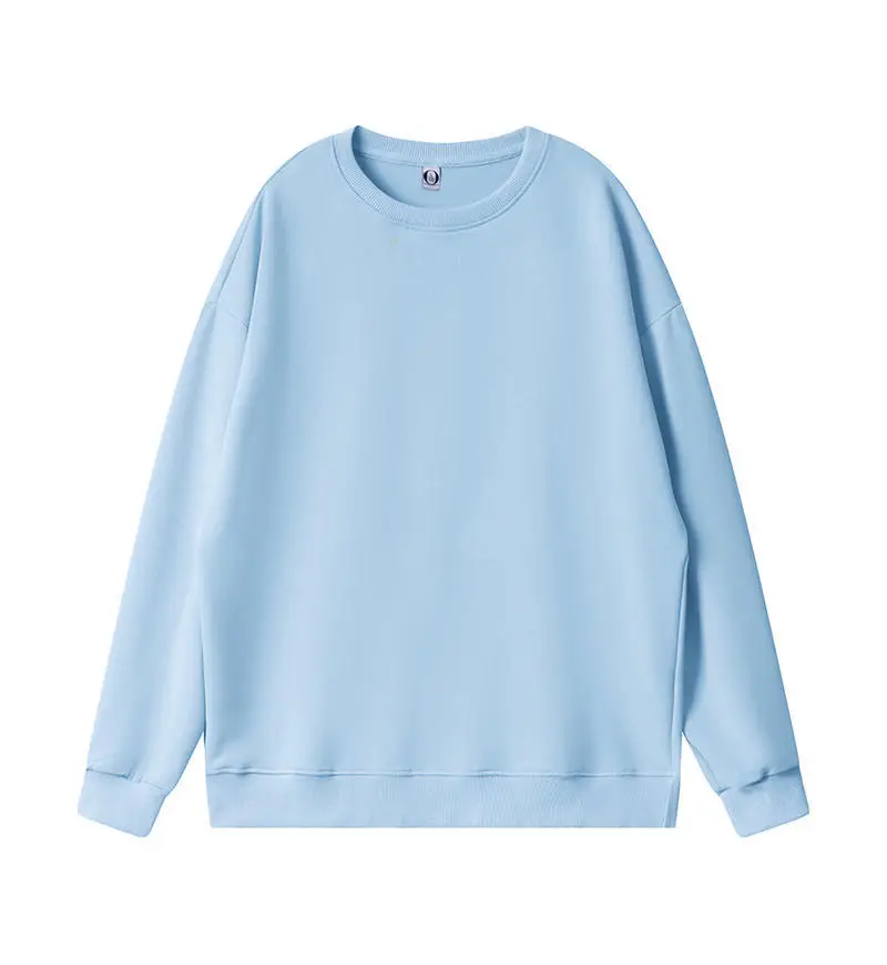 Red Round Neck Pullover Sweater 260g Cotton - Image 18